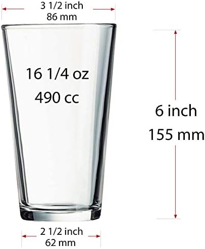 סט של 12-כוסות שתייה 16 עוז משקפיים כוסות מים כוסות זכוכית כוסות כוסות כוסות בירה כוסות כוסות
