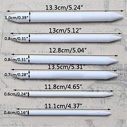 6 מקלות שרטט מגב מגב מגב עפרון עפרון אפקט כתם שימושי ומושך
