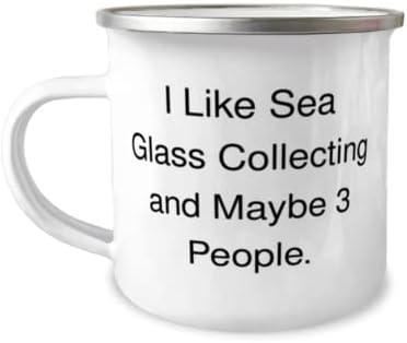אני אוהב איסוף זכוכית ים ואולי 3. זכוכית ים אוספת ספל קמפר 12 רוז, מתנות איסוף זכוכית ים, לחברים, זכוכית
