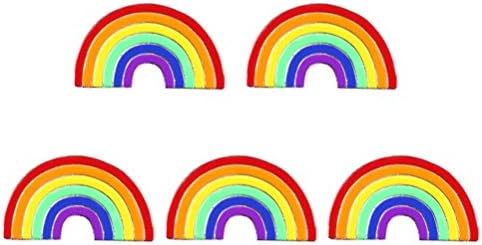 5 יחידות סיכה הומוסקסואלית עדינה LGBTQ קשת קשת טיפת בגדי שמן עיצוב סיכה אופנה יצירתית אופנה עיצוב חזה לסביות