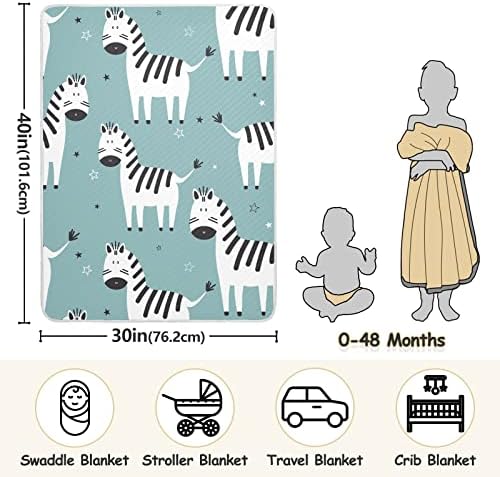 שמיכת סחורה זברות כותנה שמיכת כותנה לתינוקות, קבלת שמיכה, שמיכה רכה קלה משקל לעריסה, טיולון, שמיכות