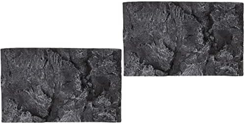 Zerodeko טפט שחור אבן אקווריום רקע- רקע מיכל זוחלים 2 יחידות חממה PU רקע 3D רקע אבן סלע קישוט לזוחלים