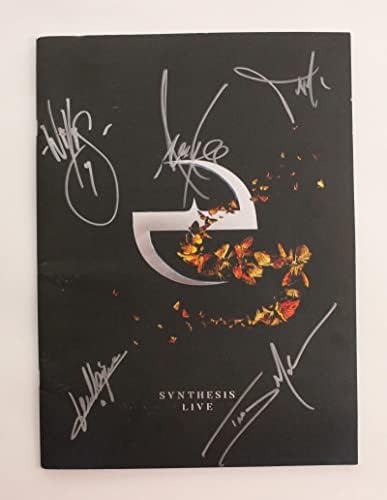 Evanescence להקה מלאה חתמה על חתימה חתימה סינתזת ספר תכנית סיור ספר C W/ James Spence JSA מכתב