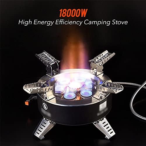 SDGH 18000W תנור קמפינג בעל עוצמה גבוהה עם הצתה פייזו אטום לרוח עם שבע ליבות תנור גז כיריים קמפינג לכיריים