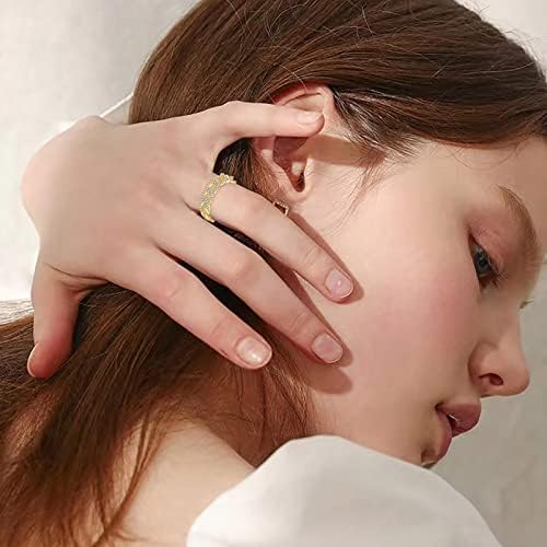 יסטו אצבע טבעות לנשים מתכוונן טבעת עם יהלומים לנשים תכשיטים פופולרי אבזרים