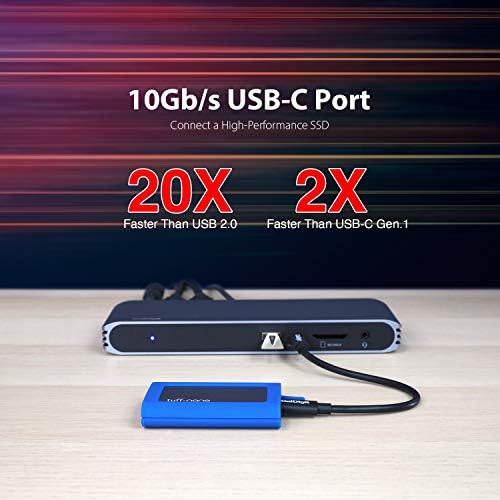 Caldigit USB-C Pro Dock-2 x DisplayPort 1.2, 85W טעינה, Thunderbolt 3, UHS II SD Card Slot, יציאות USB, LAN,