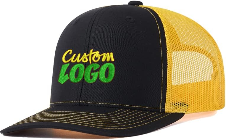 לוגו מותאם אישית רקום כובעי נהג משאית לגברים כובע רשת מתכוונן נהדר לכובע בייסבול בחוץ