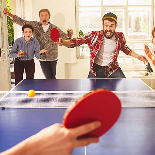 מארז ההנעה של Patikil Ping Pong, 2 מחבט טניס שולחן טניס כיסוי רך כיסוי רך צורת מעטפת שקית מיכל לאביזרי