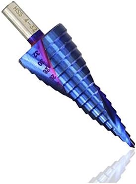 קידוח חתיכות שלב מצופה כחול מפלדה מהירה מקדחה מדרגה לקידוח חור ליבה של חתיכת קידוח חרוט עץ/מתכת