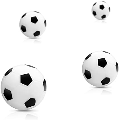 כדור כדורגל כדורי כדורגל כדור כדורגל: 36 ממ כדורגל כדור כדורגל לשולחן משחקי כדורגל מיני לבן ושחור שולחני כדורגל