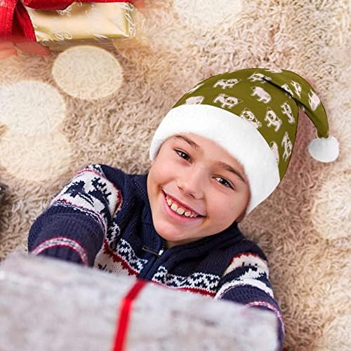 חמוד פאג חג המולד כובע אישית סנטה כובע מצחיק חג המולד קישוטים
