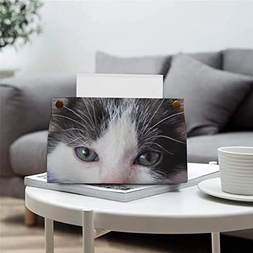מכסה קופסת חתול לחתול חמוד מכסה מפית דקורטיבי מחזיק נייר נייר למכונית משרדית ביתית