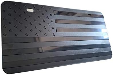 לוחית רישוי דגל אמריקאית מובלטת איכות פרימיום איכות עמידה עמידה ארהב פטריוטית