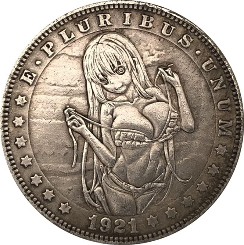 צ'ינגפנג 38 ממ מטבע דולר עתיק של דולר ארהב מטבע טראמפ 1921D מלאכה 126