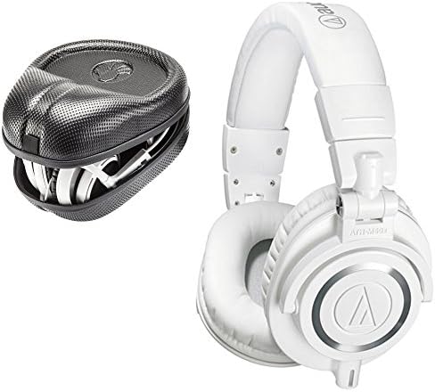 Audio-Technica ATH-M50X אוזניות מוניטור צליל עם SL-HP-07 אוזניות PRO בגודל מלא בגודל מלא