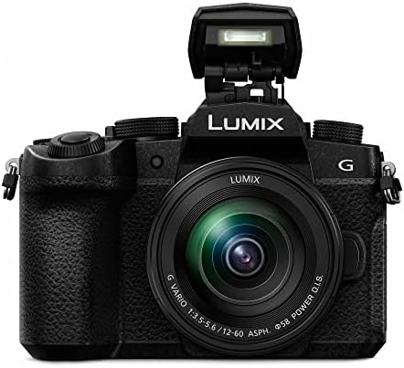 Panasonic Lumix G95 מצלמה נטולת מראה היברידית עם צרור עדשות 12-60 ממ עם סוללת ליתיום-יון חלופית וכרטיס