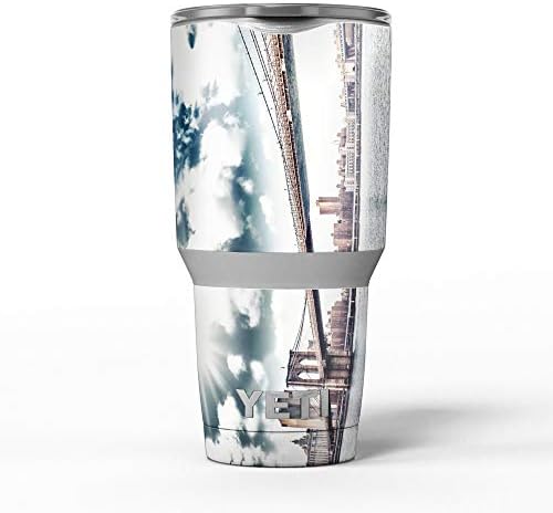 תכנן Skinz Overlook NYC Loop - ערכת עטיפת ויניל מדבקות עור תואמת את כוסות הכוס הקירור של Yeti Rambler יותר