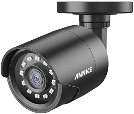 Annke 1080p HD -TVI מצלמת מעקב אבטחה למערכת טלוויזיה במעגל סגור ביתי, מצלמת BNC של 2MP Bullet BNC עם ראיית לילה