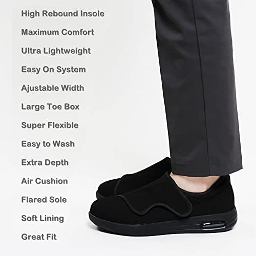 נעלי הליכה לנשים קוווקוטי עם תמיכה אורטופדית לדלקת פלנטרית / סוכרת / כפות רגליים נפוחות / נפיחויות במידה 8-10.