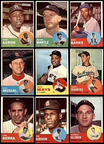 1963 Topps Baseball מספר נמוך מספר מלא VG/EX
