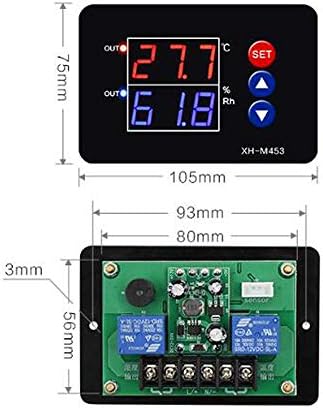 M453 110-220V טמפרטורה דיוקתית גבוהה טמפרטורה ולחות טמפרטורה ובקרת לחות מתג