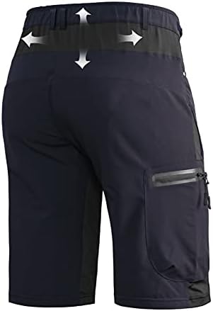מכנסי טיול של HiaUspor מכנסיים קצרים משקל קל משקל יבש מהיר MTB מכנסיים קצרים לדיג גולף טקטי חיצוני