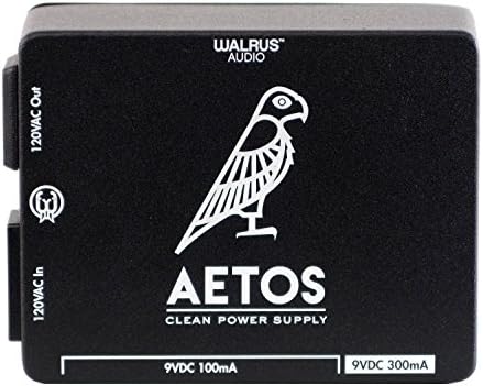 WALRUS AUDIO AETOS 8 פלט אספקת חשמל 120 וולט, מהדורה מוגבלת יצירות אמנות שחורות חדשות