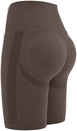 Aibianocel Scrunch Butt הרמת מכנסיים קצרים לנשים אימון מותניים גבוהים מכנסי אופנוענים חלקים מכנסיים קצרים