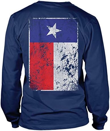 דגל טקסס במצוקה של טקסס - ארהב בודדה סטאר סטייט יוניסקס חולצה שרוול ארוך