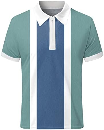גברים אביב ובקיץ אופנה רופף דש רוכסן 3 ד דפוס דיגיטלי קצר שרוול למעלה חולצה חולצה למעלה זכר חולצות