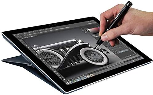 Navitech Black Mini Point Point Digital Active Stylus PEN תואם ל- Apple iPad 9.7