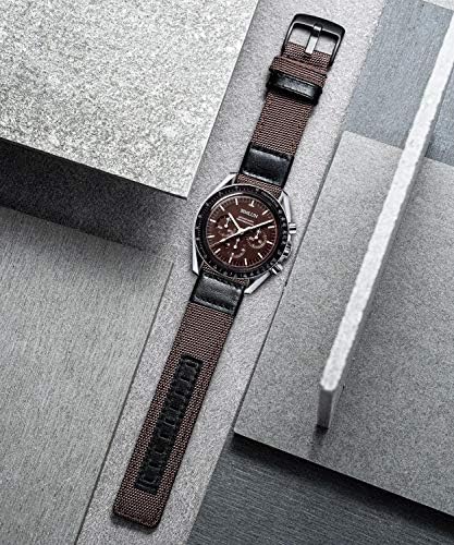 BINLUN CANVAS HYBRID SMARTWATCH BANDS תואמים לשעון Galaxy Samsung, התואם לשעון Huawei, תואם ל- Garmin Smartwatch