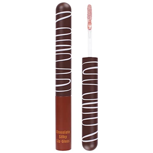 שוקולד זיגוג שפתיים לחות לחות לאורך זמן לחות לא דביק עירום מים אור קוריאני גלוס אפרסק