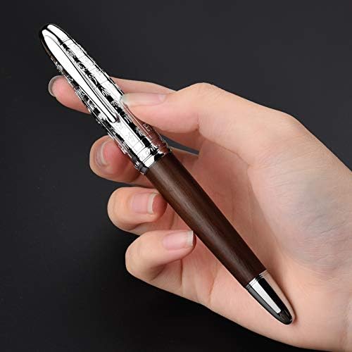 אסווין הונגדיאן 6016 עט נובע עץ טבעי, אירידיום בסדר ציפורן כתיבה עט עם מתכת עט מקרה