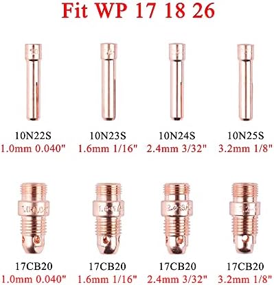 1.0/1.6/2.4/3.2 ממ טג קולט וגוף קולט 10N22S 10N23S 10N24S 10N25S 17CB20 0.040 1/16 3/32 1/8 עבור