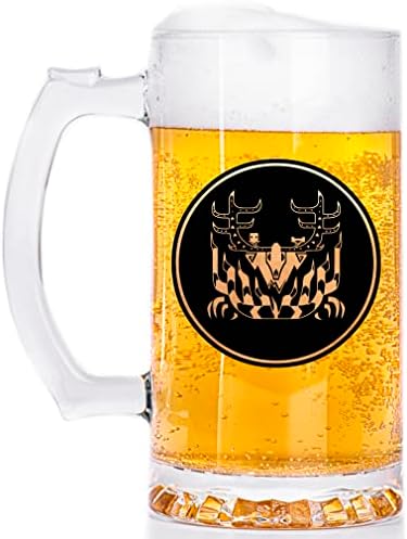 MHW Leshen Glass Beer Beer. ספל בירה MHW בהתאמה אישית. ספל גיימר. קַנקַן. מתנה בשבילו. מתנת גיימר