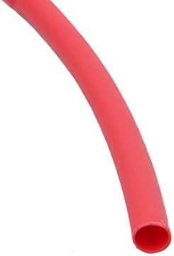 Iivverr polyolefin חום התכווץ צינור כבל חוט שרוול 1 מטר אורך 1.5 ממ אדום דיא פנימ