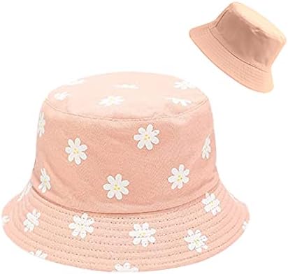 כובע דלי יוניסקס מודפס הפיך כובע שמש חיצוני ללבוש כפול לנשים לנשים גברים בני נוער קיץ