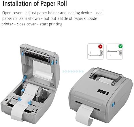 מדפסת משולבת שולחן עבודה 110 ממ תרמית נייר מדפסת ברקוד תווית מדפסת ממשק תקשורת תווית מדפסת ציוד משרדי