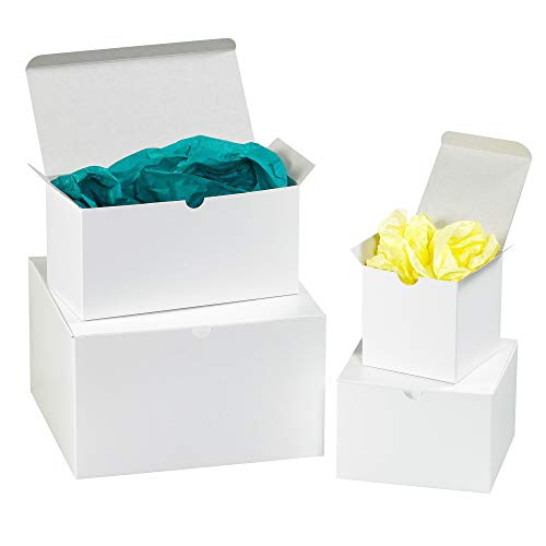 קופסאות BFGB222 קופסאות מתנה, 2 x 2 x 2 , לבן