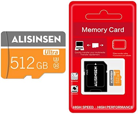 כרטיס זיכרון מיקרו 512 ג 'יגה-בייט + מתאם זיכרון כרטיס כיתה 10 כרטיס זיכרון 512 ג' יגה-בייט מיקרו כרטיס זיכרון