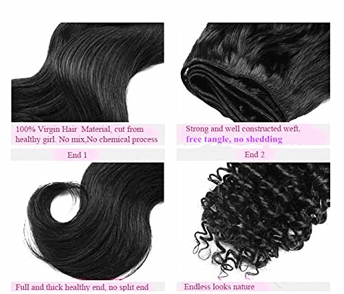 8 א הארכת שיער מונגולי בתולה רמי שיער טבעי חבילות עסקות ערב קינקי מתולתל 3 יח ' חבילה 300 גרם טבעי צבע