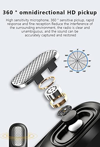 מקצועי אוזניות מיקרופון אלחוטי אוזניות אודיו כרטיס קול נטענת לאייפון אנדרואיד