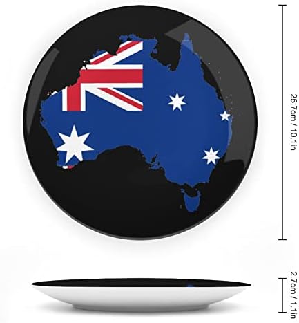 מפת דגל אוסטרלית תלויה צלחת דקורטיבית קרמיקה עם עמדת תצוגה מתנות כלה מותאמות אישית למונייה לזוג הורים לו בעלה