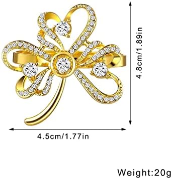 מחזיקי המפיות של יום ZHYH טבעת מפית ריינסטון לעיצוב שולחן מסיבות חתונה