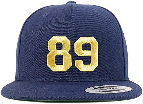 טרנדי הלבשה חנות מספר 89 זהב חוט שטוח ביל סנאפבק בייסבול כובע