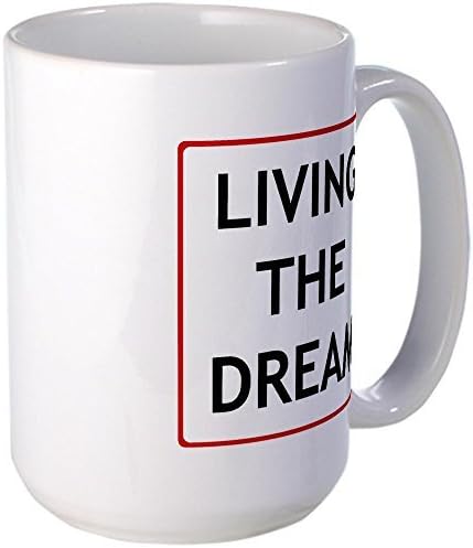 בית קפה לחיות את חלום גדול ספל קרמיקה ספל קפה, תה כוס 15 עוז