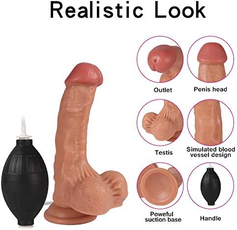 שפיכת דילדו ריאליסטית שפיכת דילדו 7 אינץ 'G דילדוס צעצועי מין לנשים