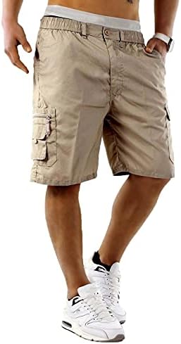 מכנסיים קצרים מטען חיצוניים קזים של FiRero גברים קלים עם מכנסיים קצרים מטען חיצוניים עם כפתור