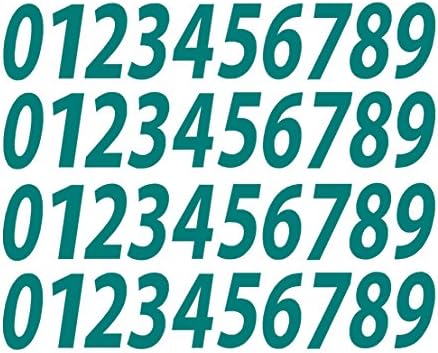 0-9 מספרי צהבהב ויניל מדבקת מדבקות מגוון סט של 40 לבחור גודל!! 1& 34; כדי 12& 34;